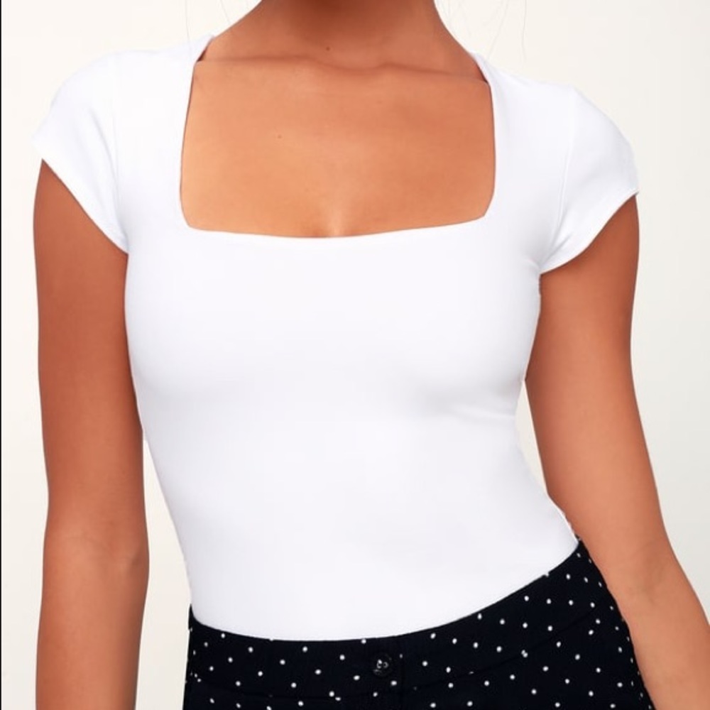 Free people white bodysuit